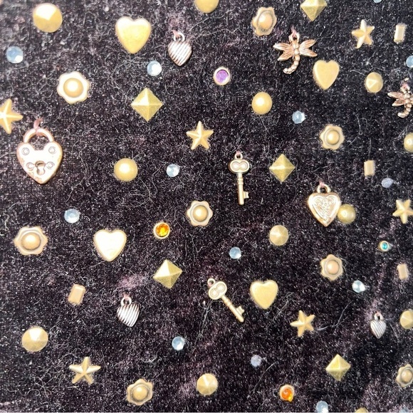 Capelli Brown Shoulder Bag with Jewels and Charms - Picture 9 of 14